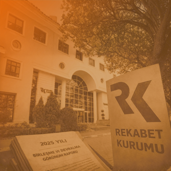 Rekabet Kurumunun 2025 Yılı Birleşme ve Devralma Görünüm Raporu kapsamında Türkiye’de birleşme ve devralma işlemlerini gösteren görsel