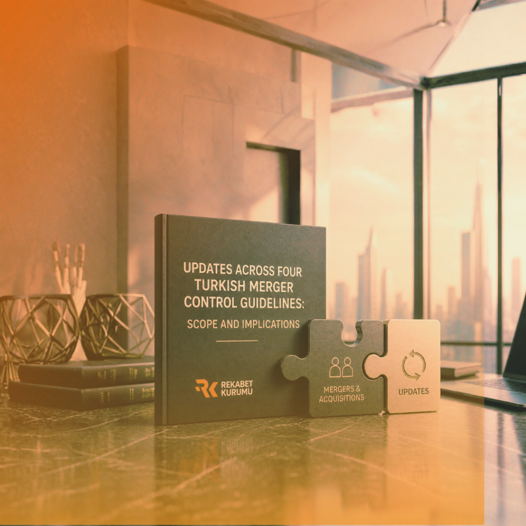 Corporate visual representing updates to Turkish merger control guidelines